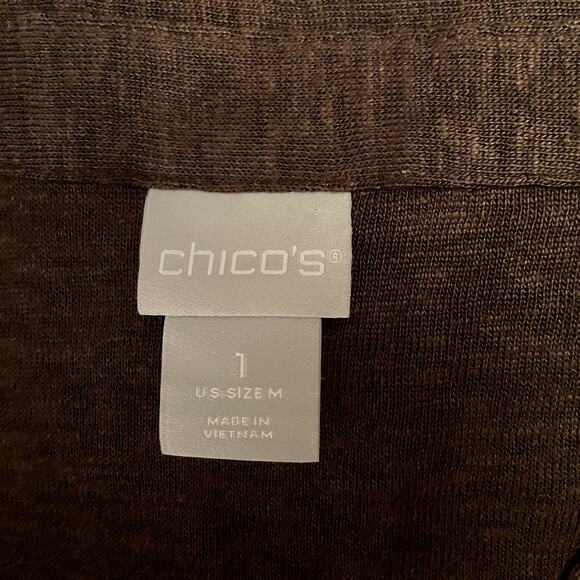 Chico's NWT Women's Linen Big Shirt, size 1/Medium - Picture 7 of 8
